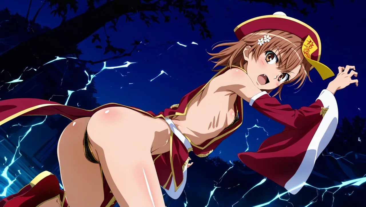 laesbkt Misaka Mikoto Chinese Zombie Cosplay NO R18 - Image 673