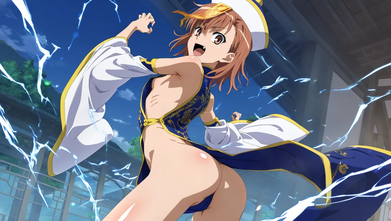 laesbkt Misaka Mikoto Chinese Zombie Cosplay NO R18 - Image 698