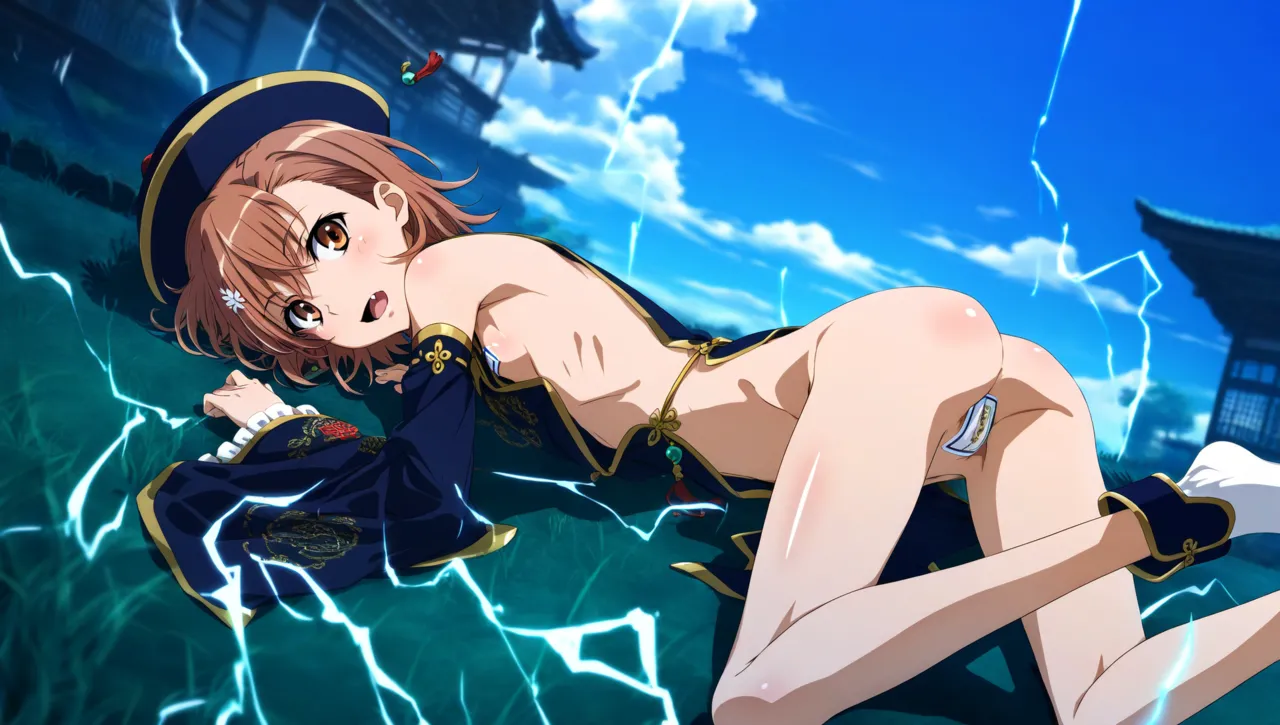 laesbkt Misaka Mikoto Chinese Zombie Cosplay NO R18 - Image 707
