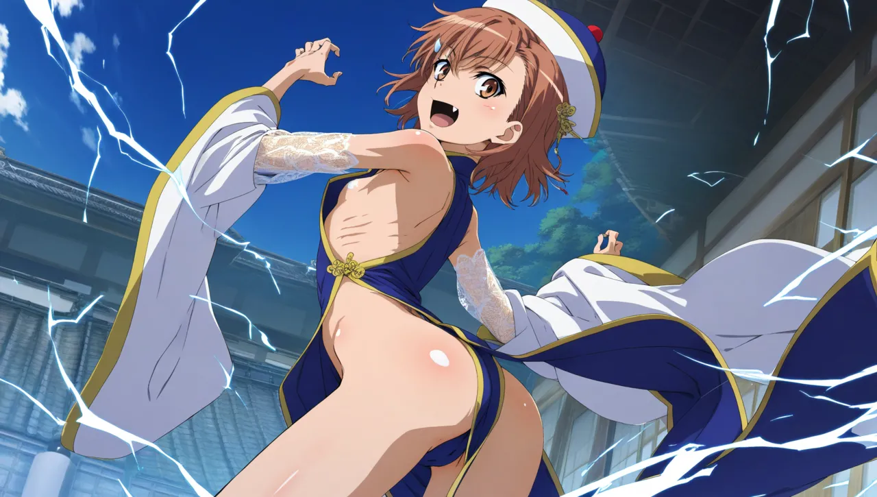 laesbkt Misaka Mikoto Chinese Zombie Cosplay NO R18 - Image 713
