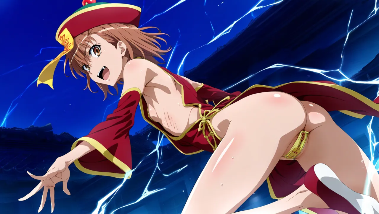 laesbkt Misaka Mikoto Chinese Zombie Cosplay NO R18 - Image 716