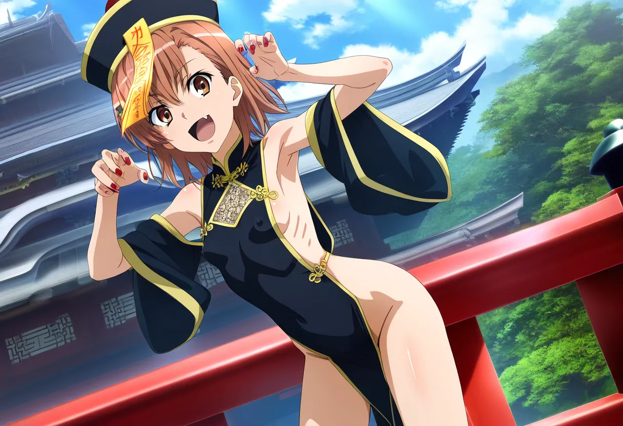 laesbkt Misaka Mikoto Chinese Zombie Cosplay NO R18 - Image 80