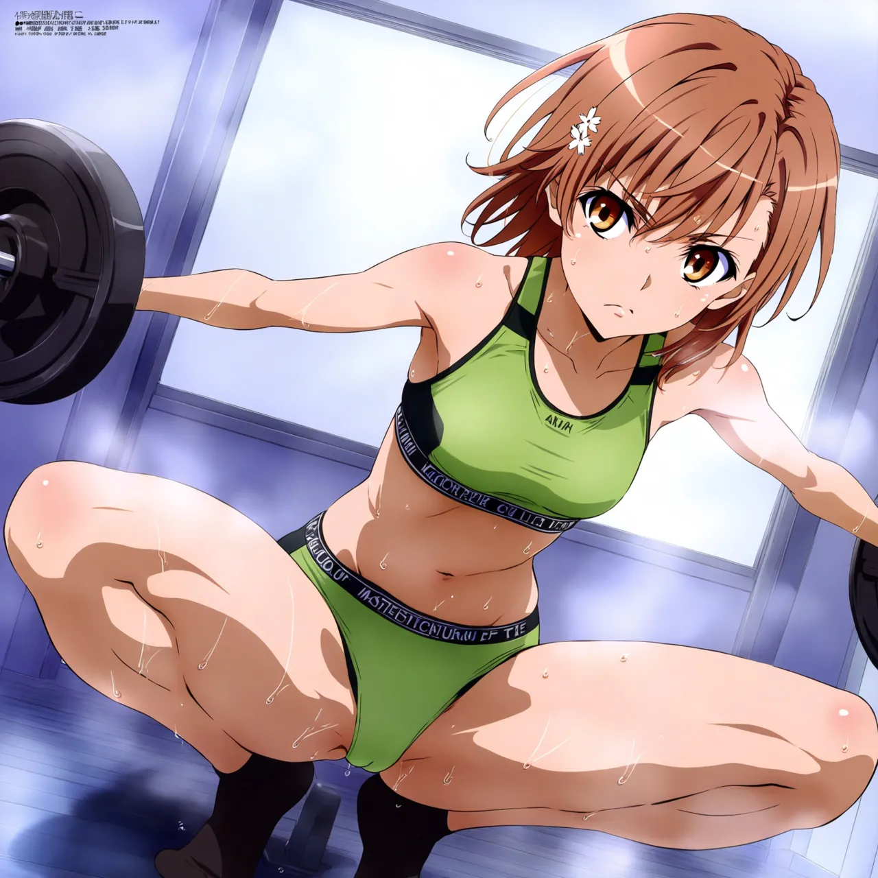 laesbkt Misaka Mikoto Workout Wallpaper 12 NO R18 - Image 10