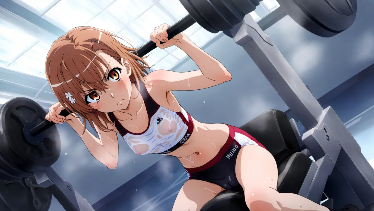 laesbkt Misaka Mikoto Workout Wallpaper 12 NO R18 - Image 101