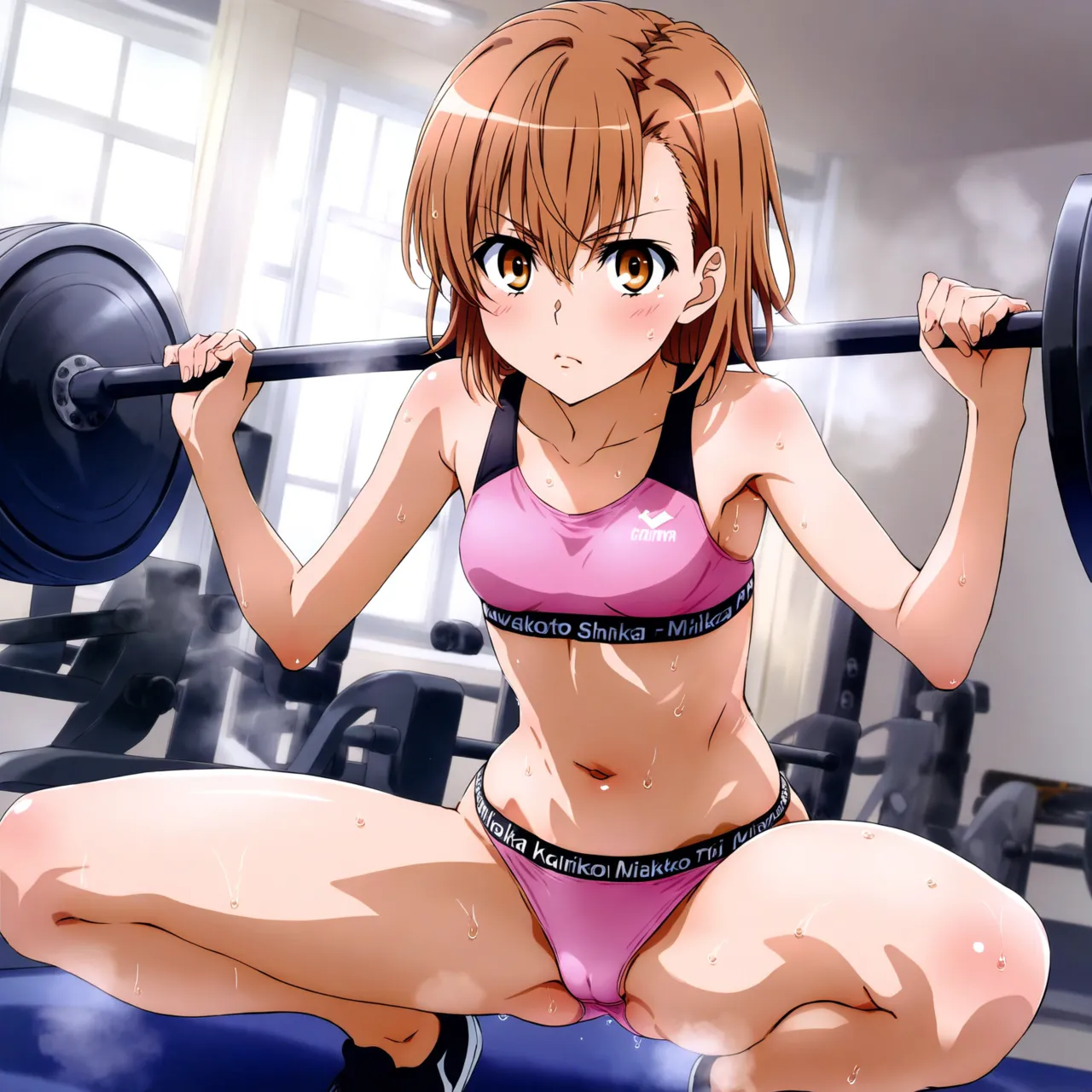 laesbkt Misaka Mikoto Workout Wallpaper 12 NO R18 - Image 107