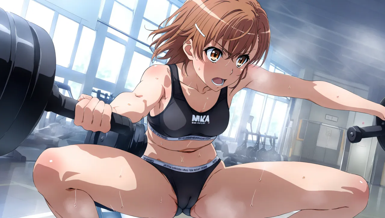 laesbkt Misaka Mikoto Workout Wallpaper 12 NO R18 - Image 111