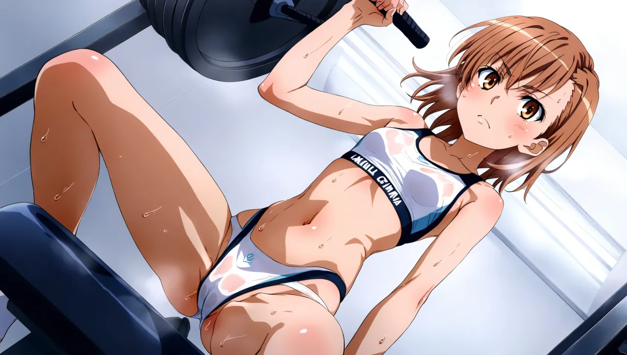 laesbkt Misaka Mikoto Workout Wallpaper 12 NO R18 - Image 112