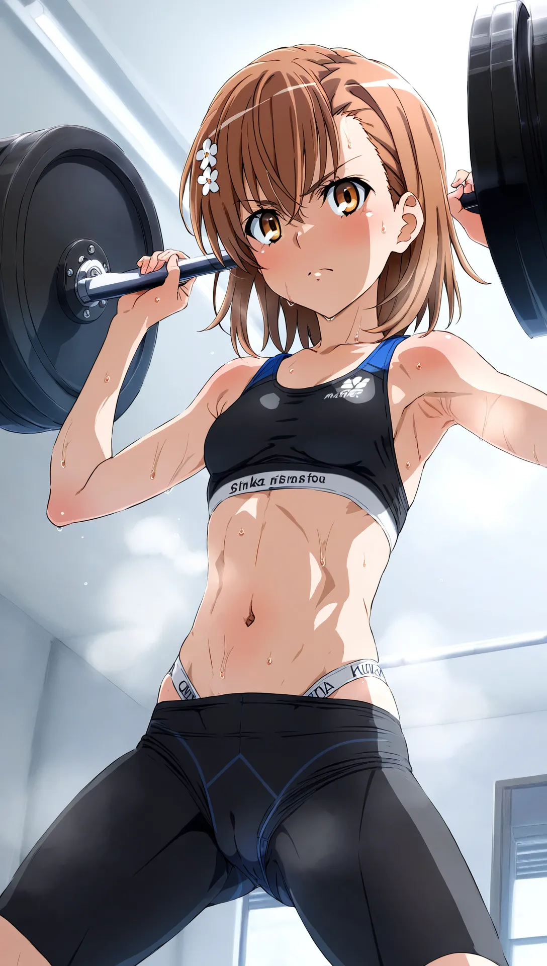 laesbkt Misaka Mikoto Workout Wallpaper 12 NO R18 - Image 12