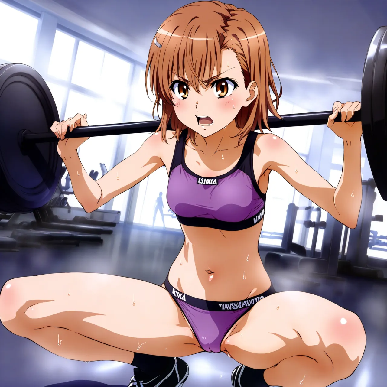 laesbkt Misaka Mikoto Workout Wallpaper 12 NO R18 - Image 120