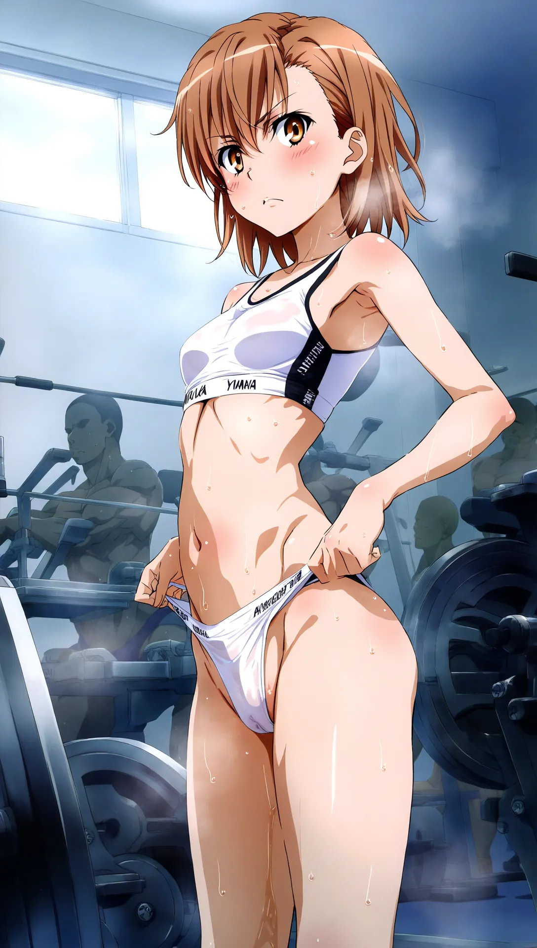 laesbkt Misaka Mikoto Workout Wallpaper 12 NO R18 - Image 121