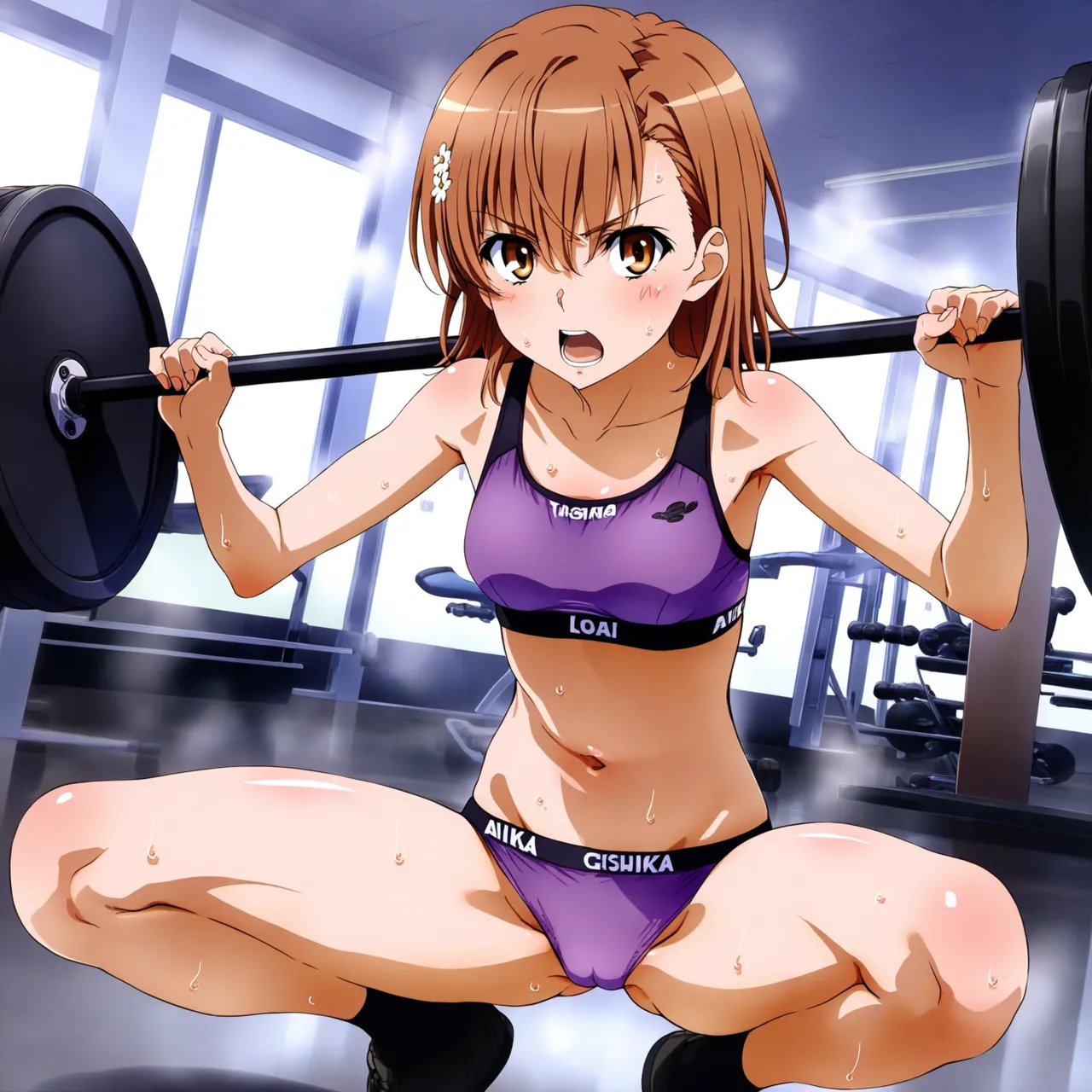 laesbkt Misaka Mikoto Workout Wallpaper 12 NO R18 - Image 125