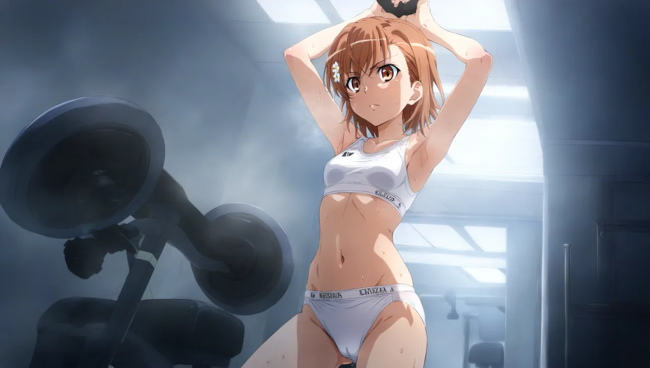 laesbkt Misaka Mikoto Workout Wallpaper 12 NO R18 - Image 127