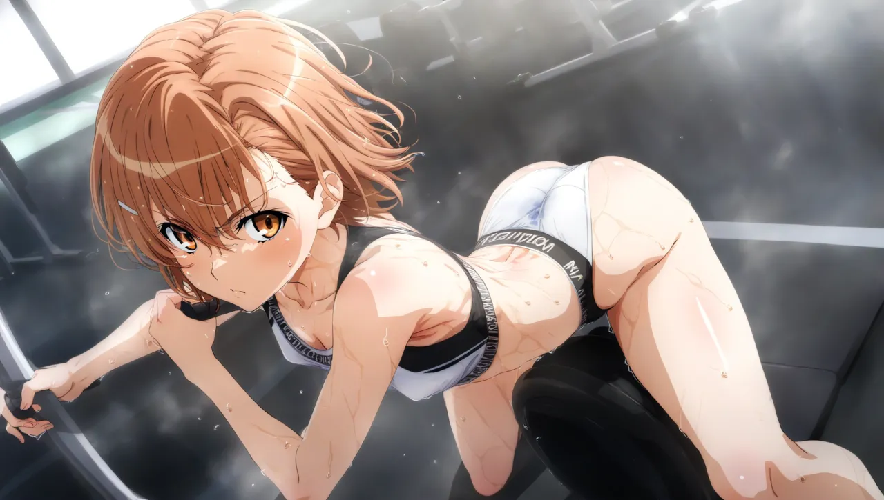 laesbkt Misaka Mikoto Workout Wallpaper 12 NO R18 - Image 132