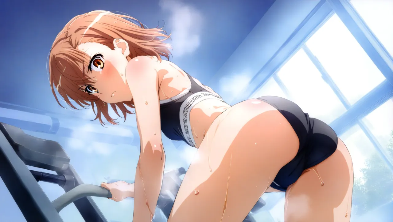 laesbkt Misaka Mikoto Workout Wallpaper 12 NO R18 - Image 14