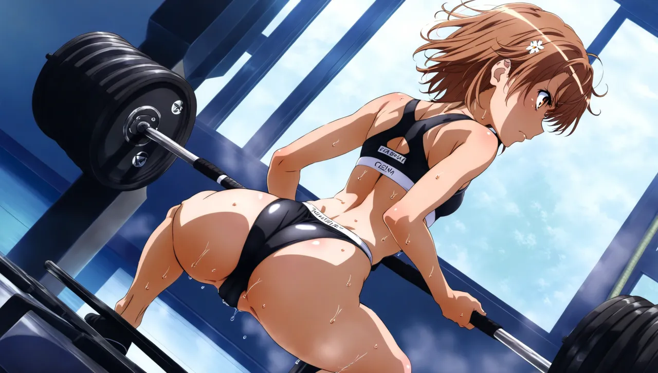 laesbkt Misaka Mikoto Workout Wallpaper 12 NO R18 - Image 144