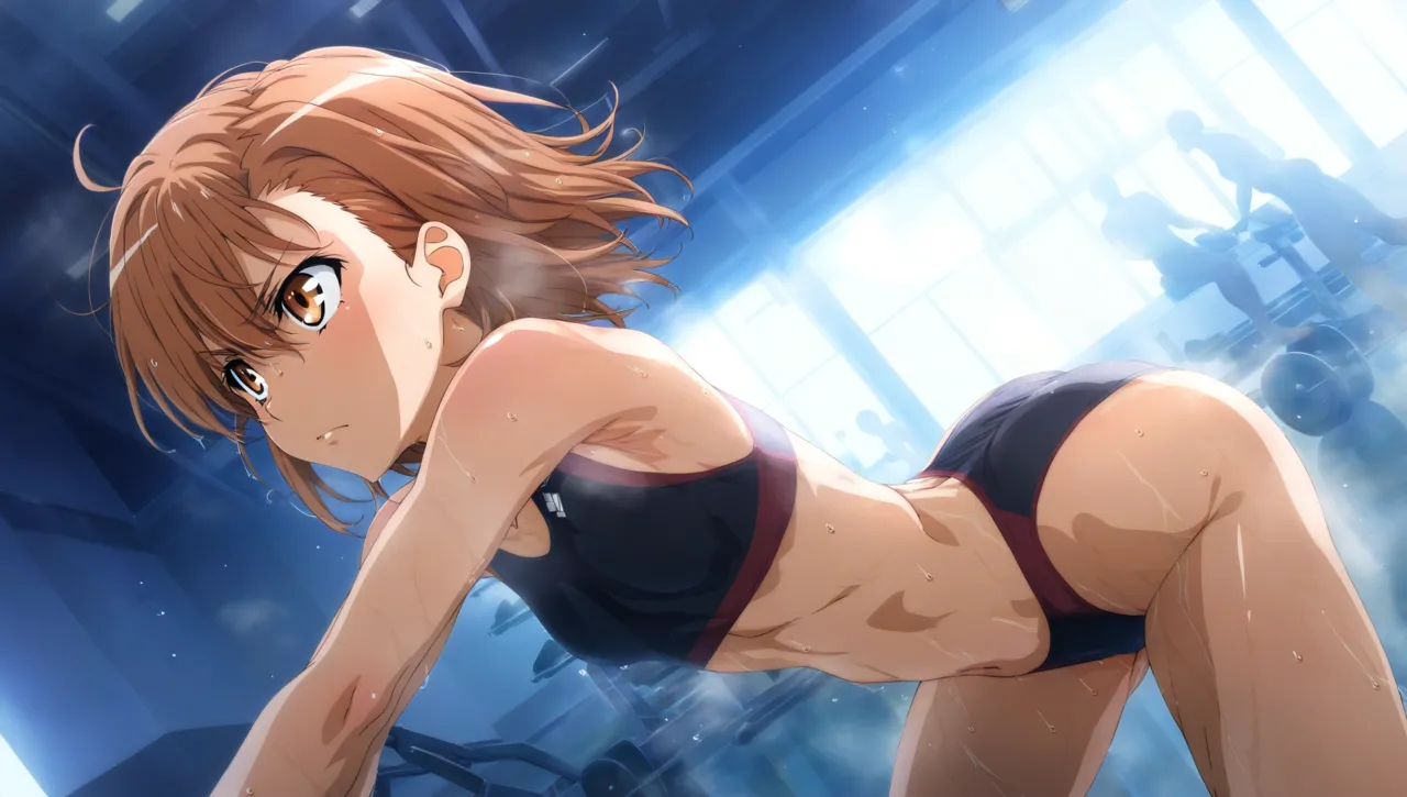 laesbkt Misaka Mikoto Workout Wallpaper 12 NO R18 - Image 15