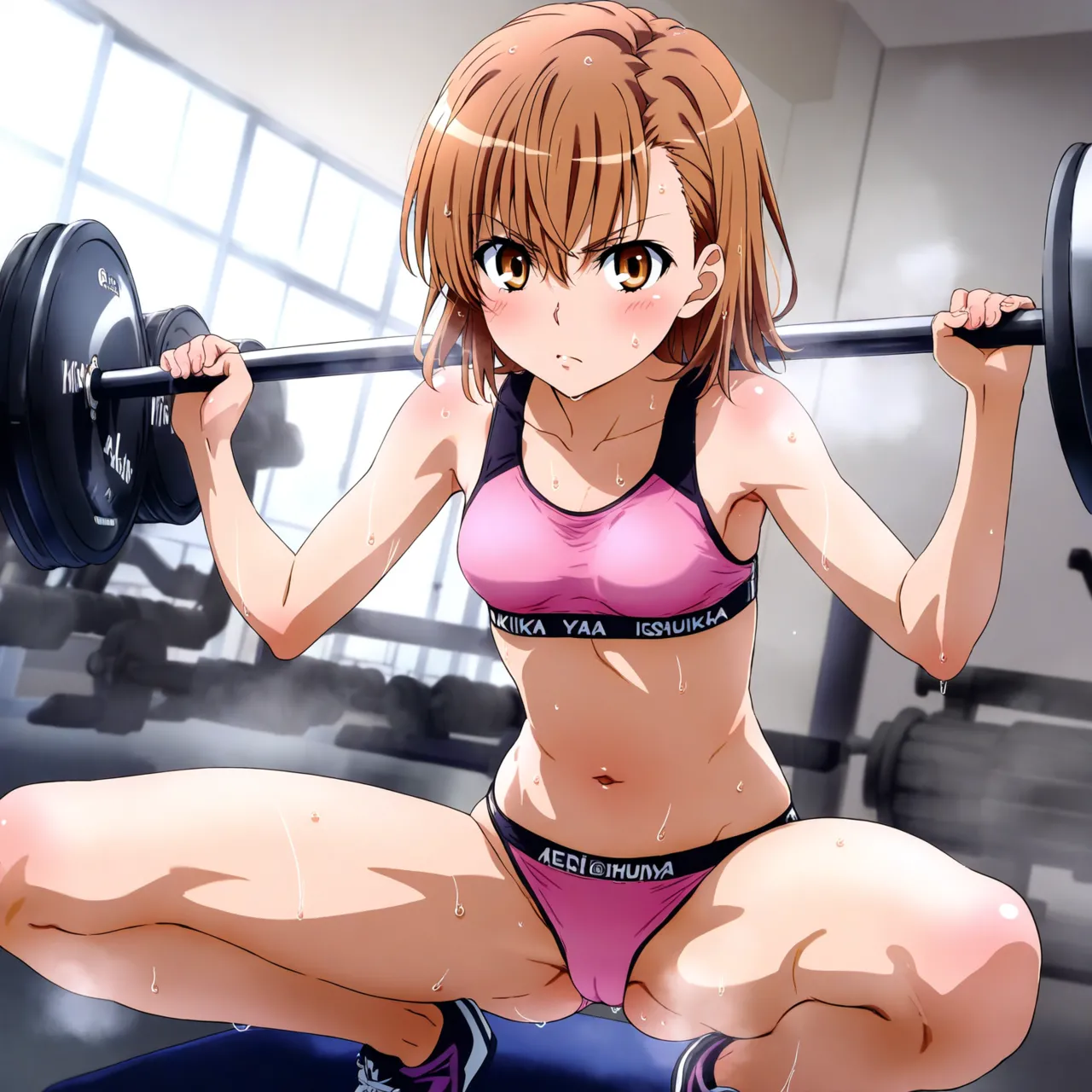 laesbkt Misaka Mikoto Workout Wallpaper 12 NO R18 - Image 152