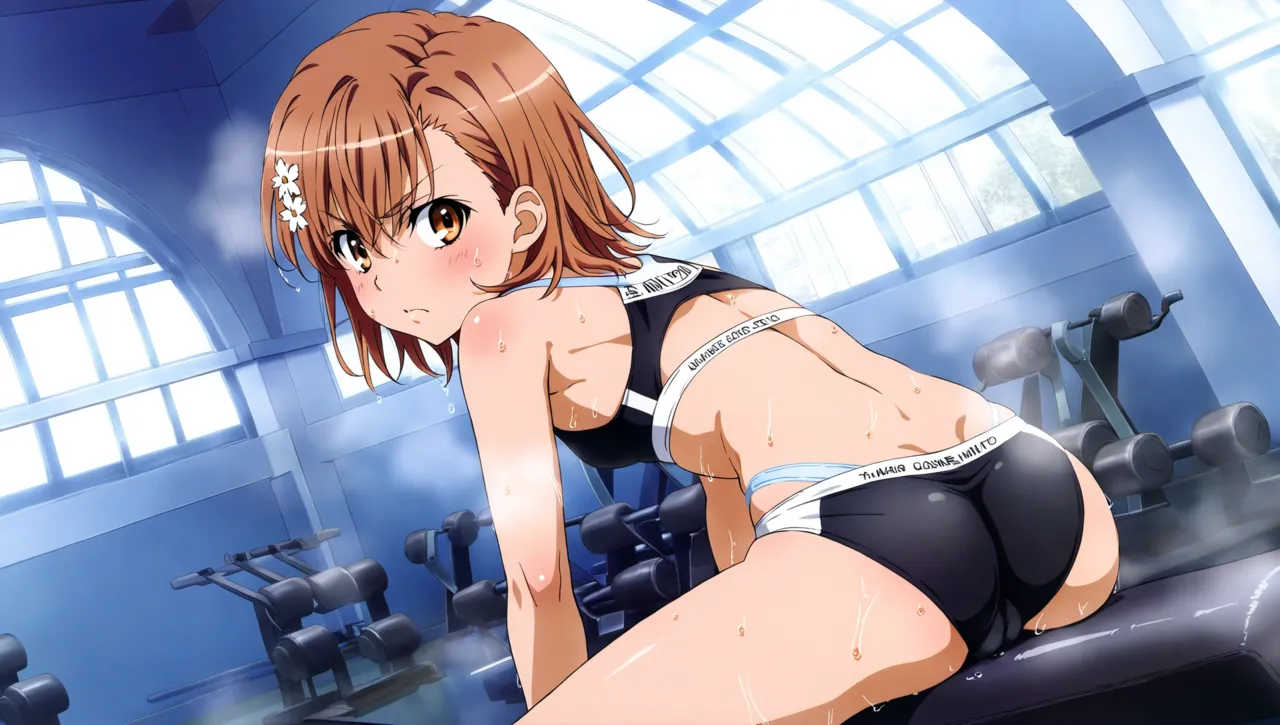 laesbkt Misaka Mikoto Workout Wallpaper 12 NO R18 - Image 153