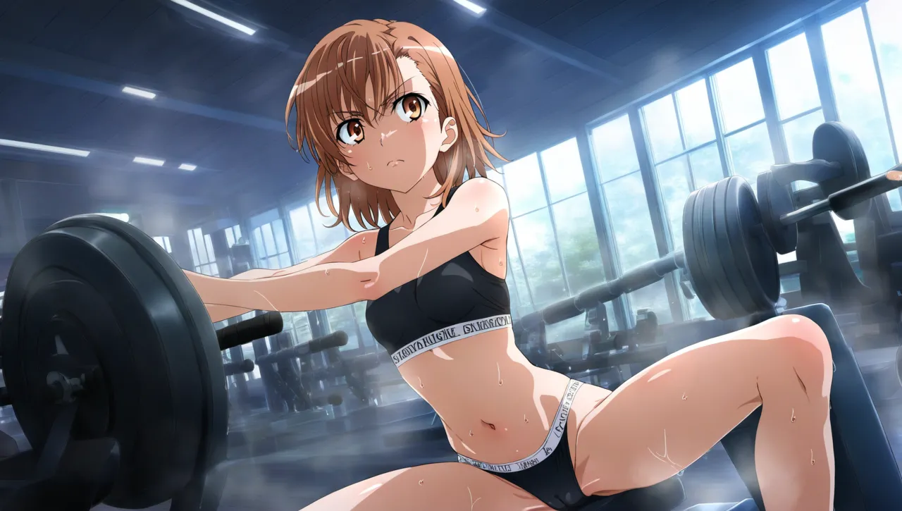 laesbkt Misaka Mikoto Workout Wallpaper 12 NO R18 - Image 157
