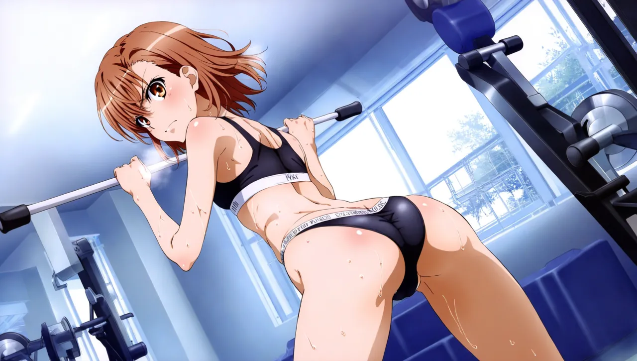 laesbkt Misaka Mikoto Workout Wallpaper 12 NO R18 - Image 16