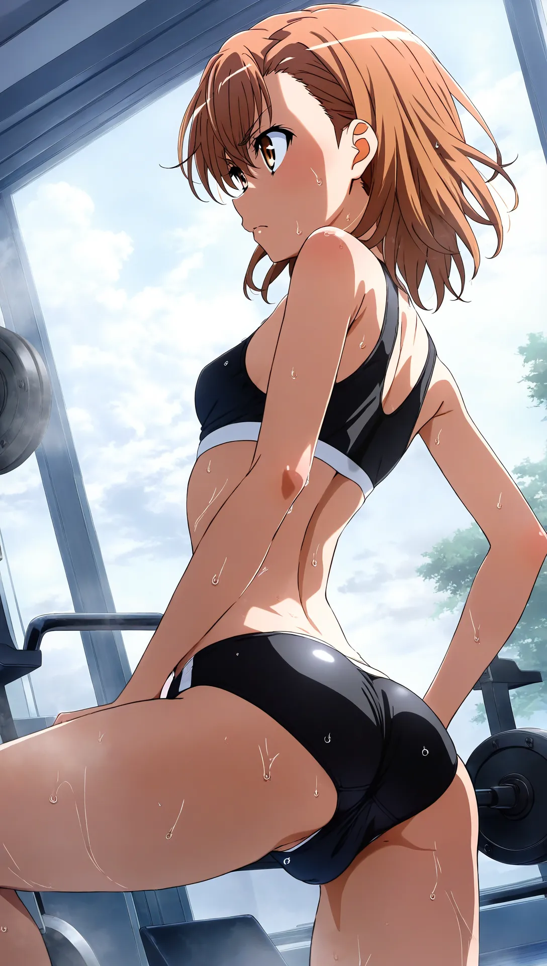 laesbkt Misaka Mikoto Workout Wallpaper 12 NO R18 - Image 169