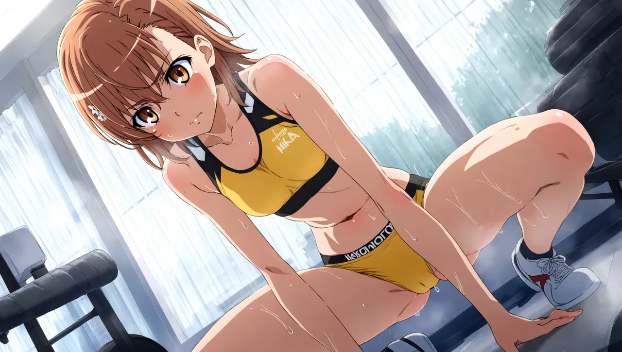 laesbkt Misaka Mikoto Workout Wallpaper 12 NO R18 - Image 170