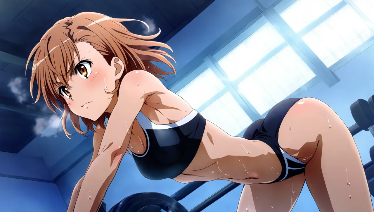 laesbkt Misaka Mikoto Workout Wallpaper 12 NO R18 - Image 177