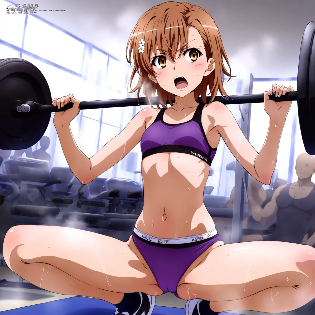laesbkt Misaka Mikoto Workout Wallpaper 12 NO R18 - Image 179