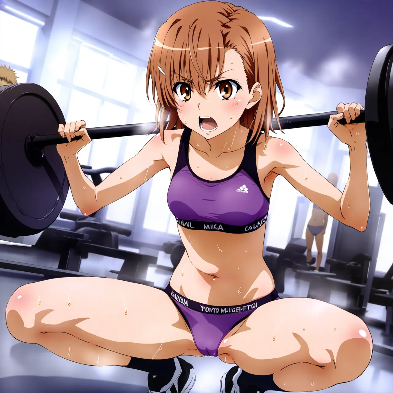 laesbkt Misaka Mikoto Workout Wallpaper 12 NO R18 - Image 184