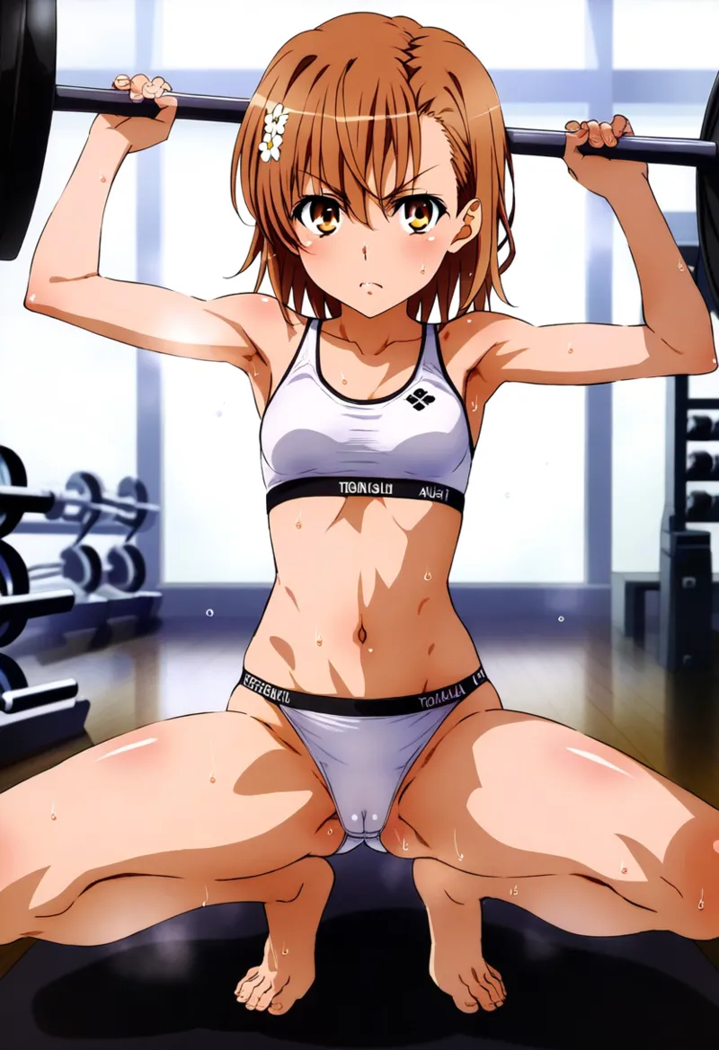 laesbkt Misaka Mikoto Workout Wallpaper 12 NO R18 - Image 198