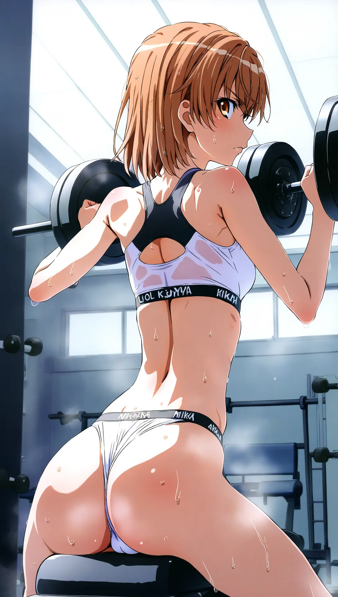 laesbkt Misaka Mikoto Workout Wallpaper 12 NO R18 - Image 21