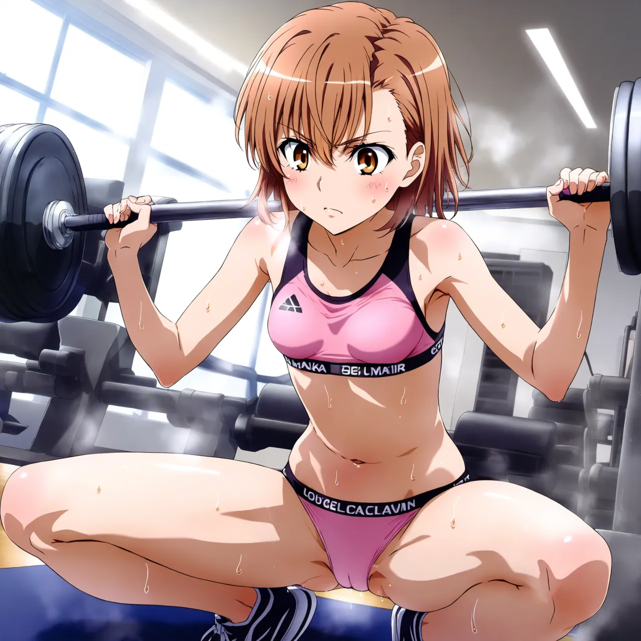 laesbkt Misaka Mikoto Workout Wallpaper 12 NO R18 - Image 29