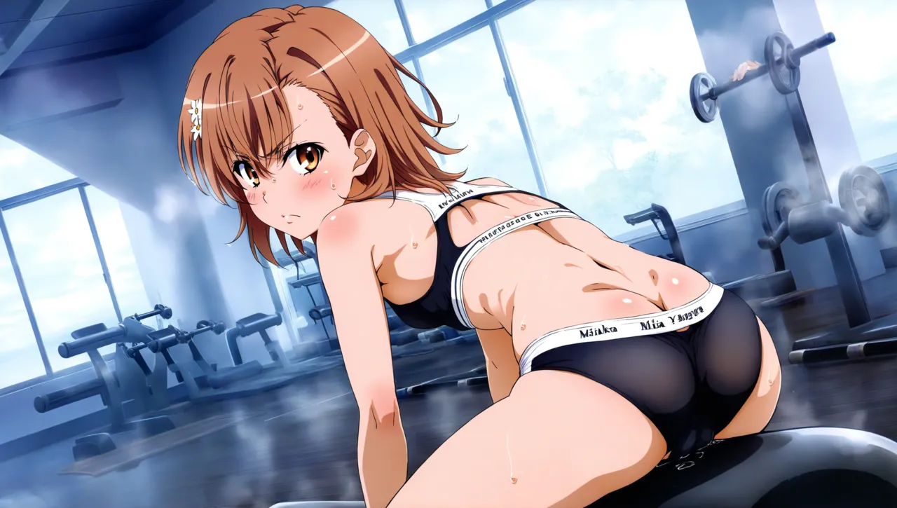 laesbkt Misaka Mikoto Workout Wallpaper 12 NO R18 - Image 30