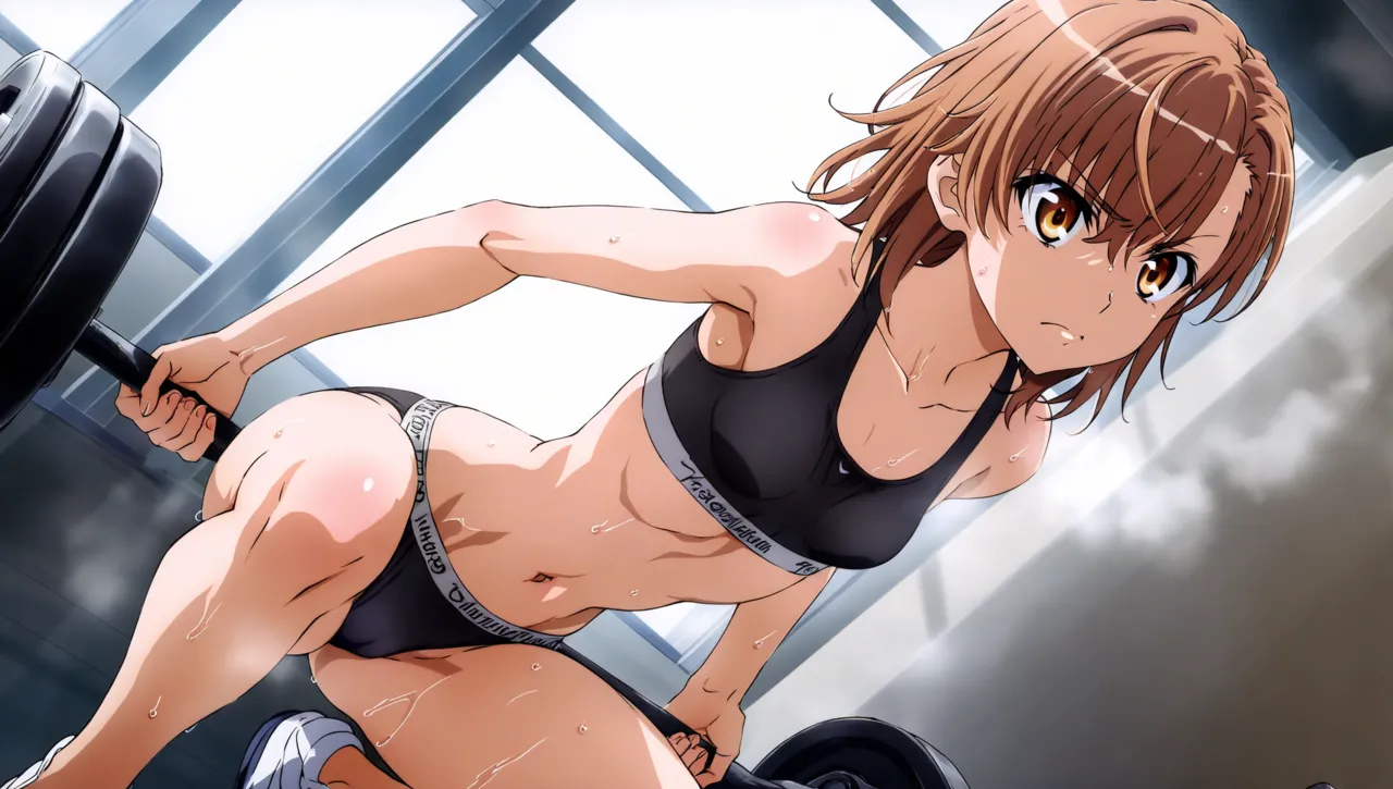 laesbkt Misaka Mikoto Workout Wallpaper 12 NO R18 - Image 34