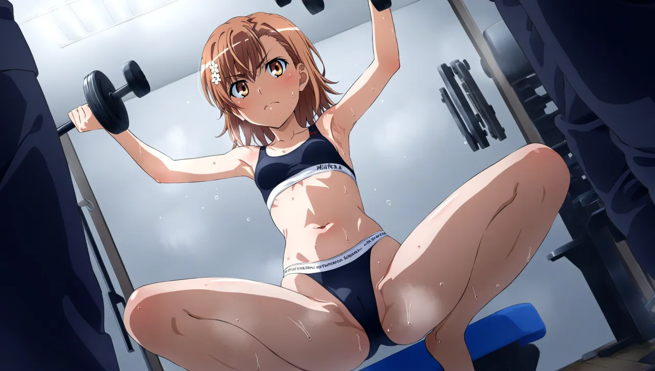 laesbkt Misaka Mikoto Workout Wallpaper 12 NO R18 - Image 39