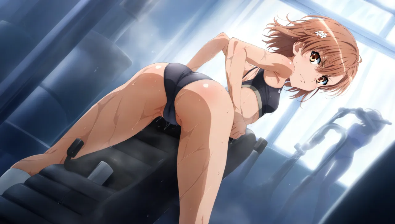 laesbkt Misaka Mikoto Workout Wallpaper 12 NO R18 - Image 4