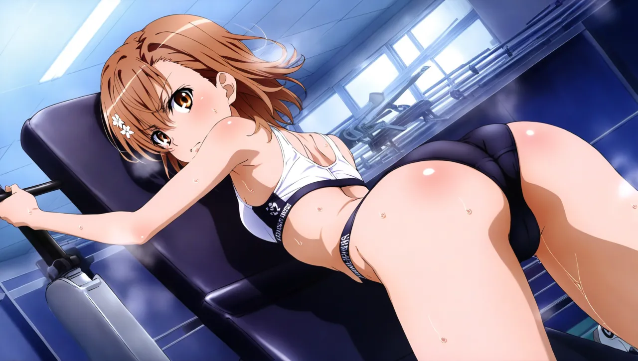 laesbkt Misaka Mikoto Workout Wallpaper 12 NO R18 - Image 40