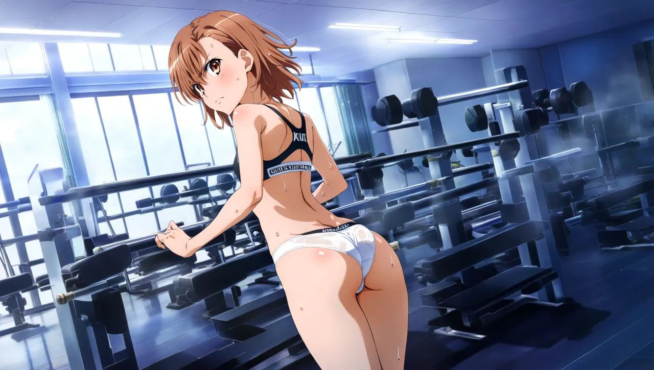 laesbkt Misaka Mikoto Workout Wallpaper 12 NO R18 - Image 42