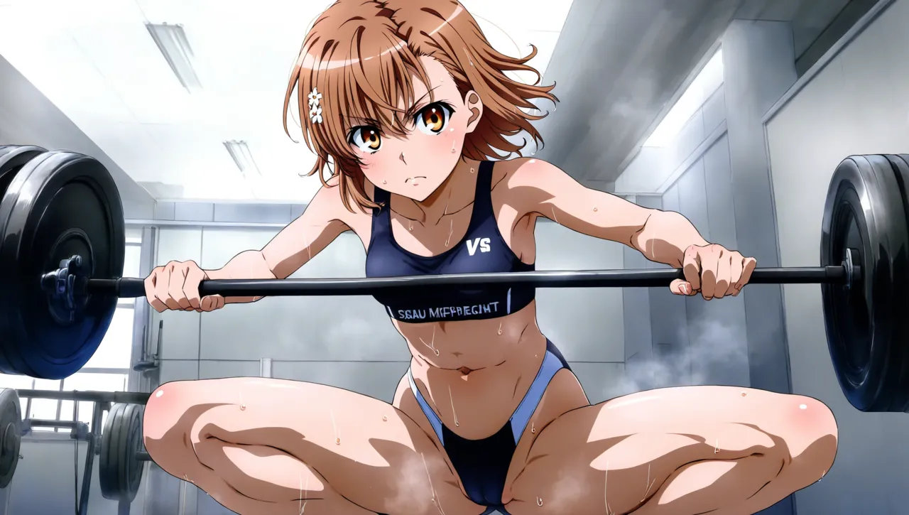 laesbkt Misaka Mikoto Workout Wallpaper 12 NO R18 - Image 43