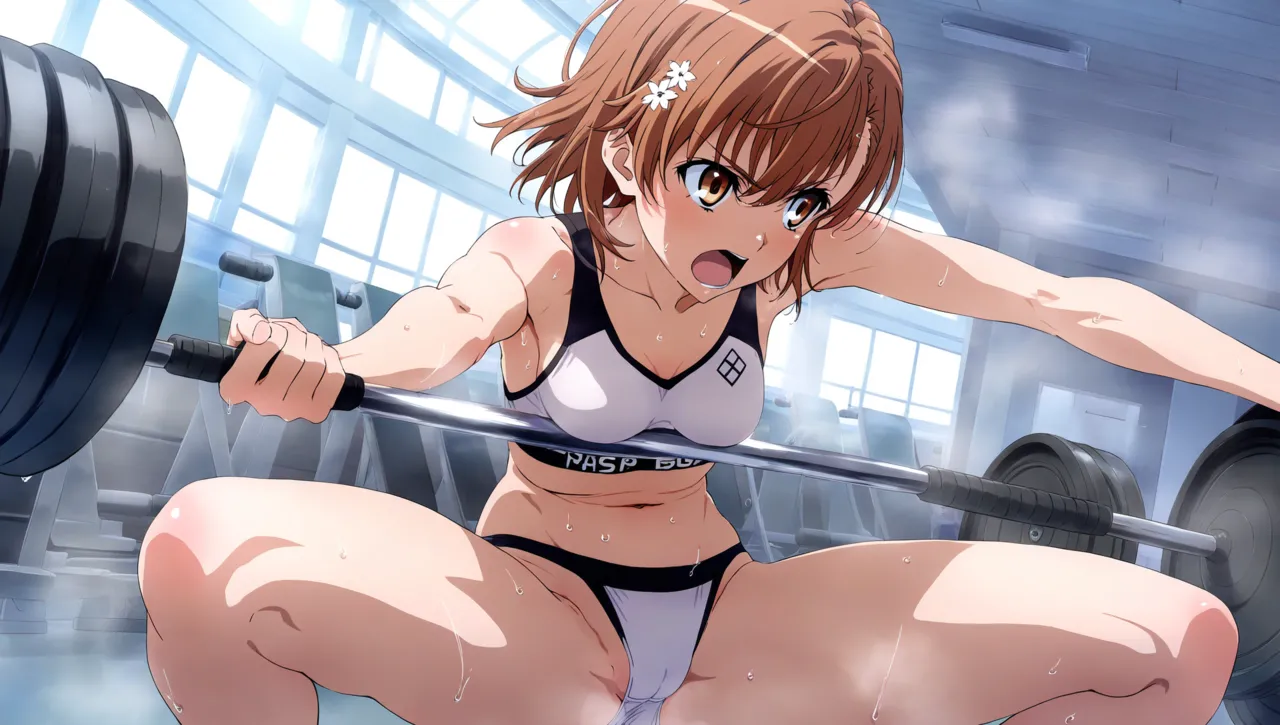 laesbkt Misaka Mikoto Workout Wallpaper 12 NO R18 - Image 44