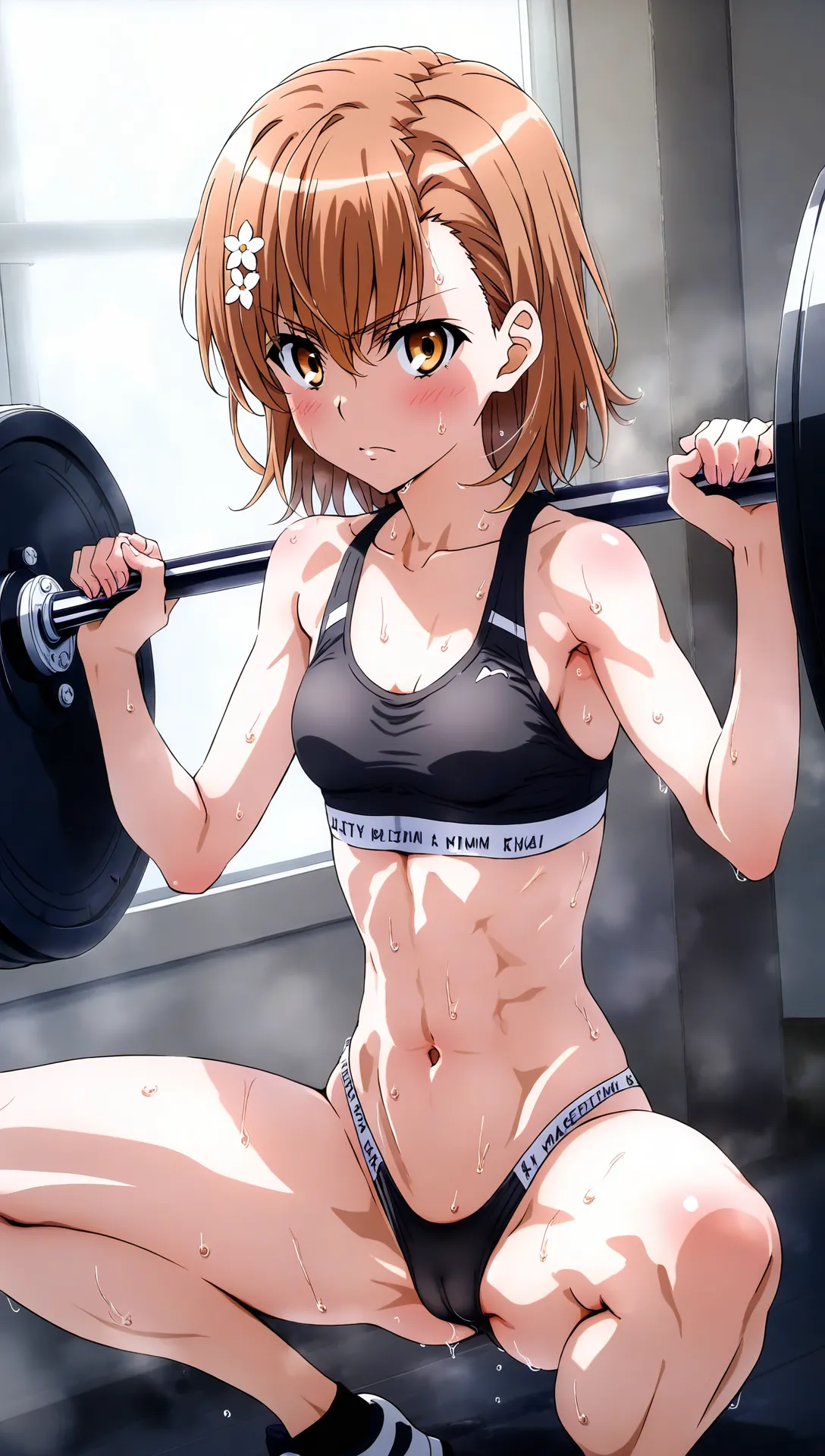 laesbkt Misaka Mikoto Workout Wallpaper 12 NO R18 - Image 45