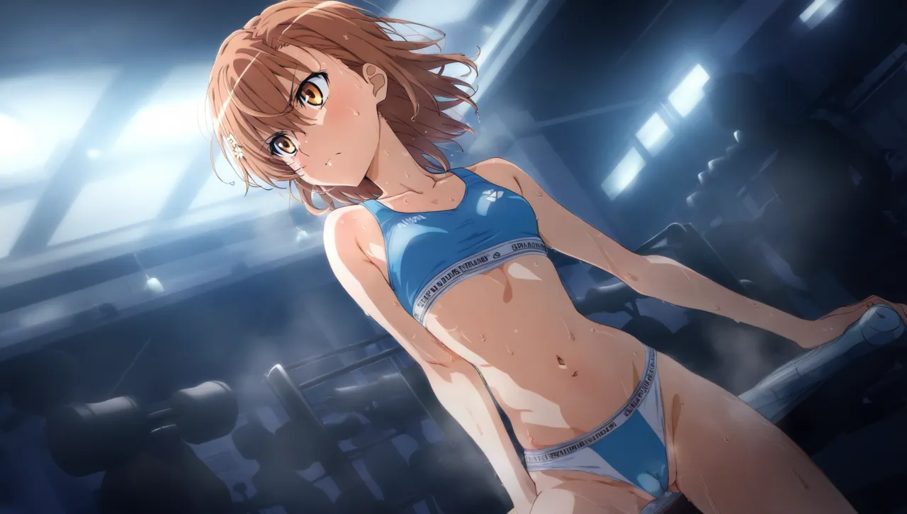 laesbkt Misaka Mikoto Workout Wallpaper 12 NO R18 - Image 47