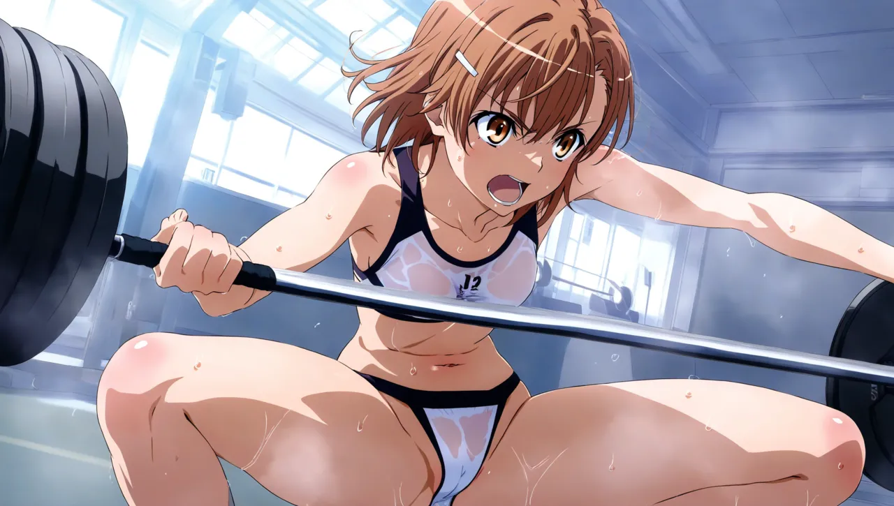 laesbkt Misaka Mikoto Workout Wallpaper 12 NO R18 - Image 48