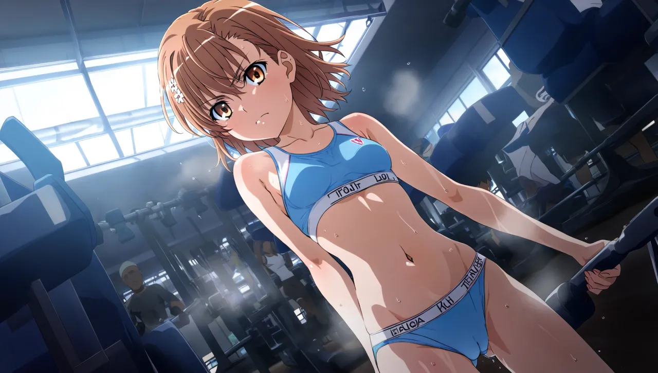 laesbkt Misaka Mikoto Workout Wallpaper 12 NO R18 - Image 5