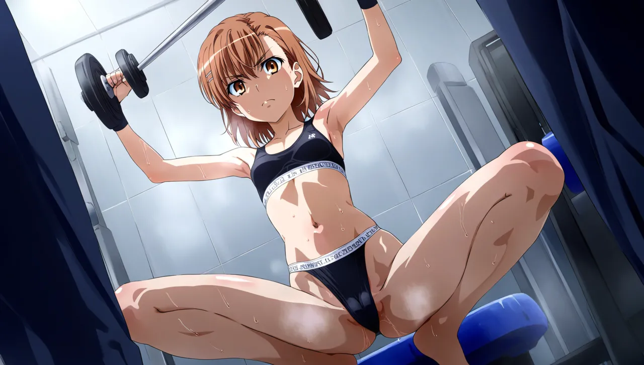 laesbkt Misaka Mikoto Workout Wallpaper 12 NO R18 - Image 54