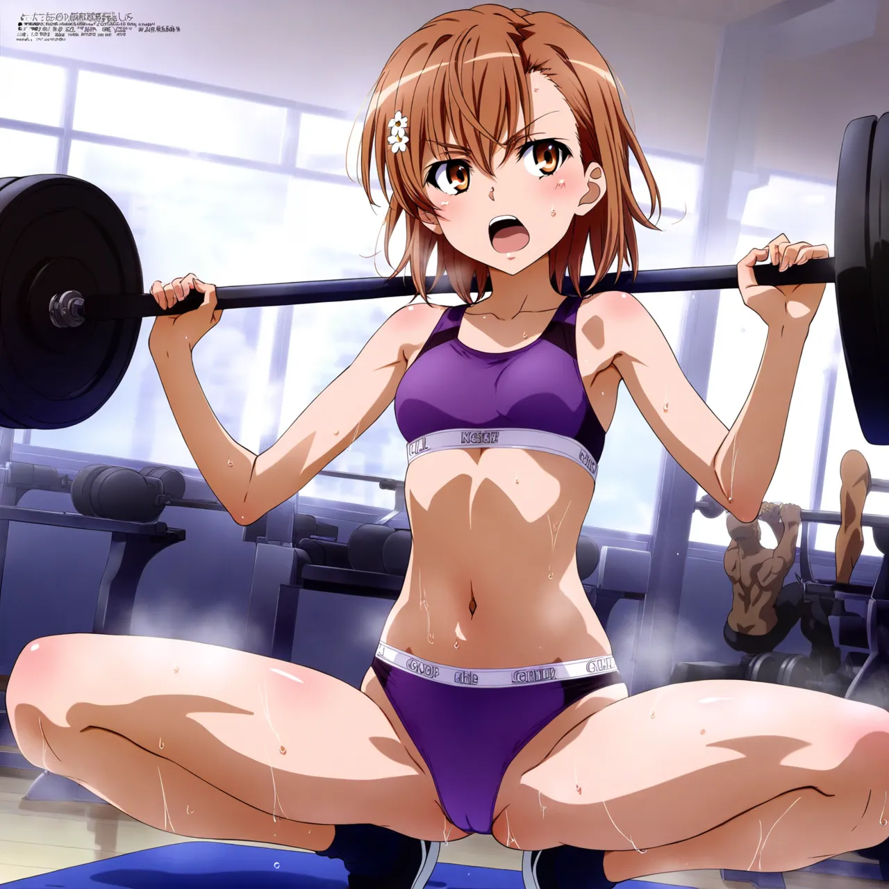 laesbkt Misaka Mikoto Workout Wallpaper 12 NO R18 - Image 56