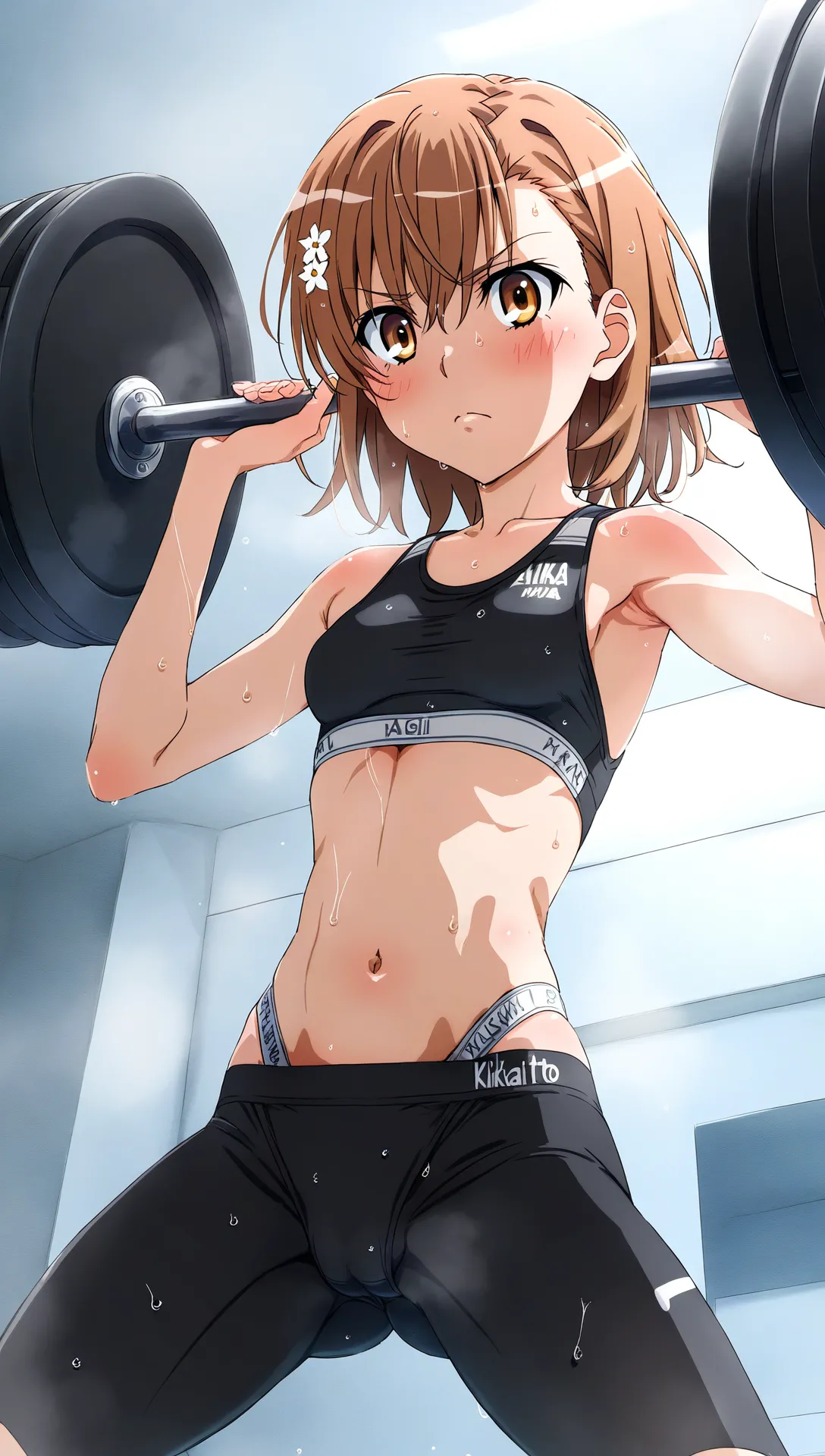 laesbkt Misaka Mikoto Workout Wallpaper 12 NO R18 - Image 57