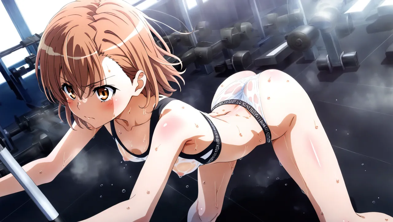 laesbkt Misaka Mikoto Workout Wallpaper 12 NO R18 - Image 6