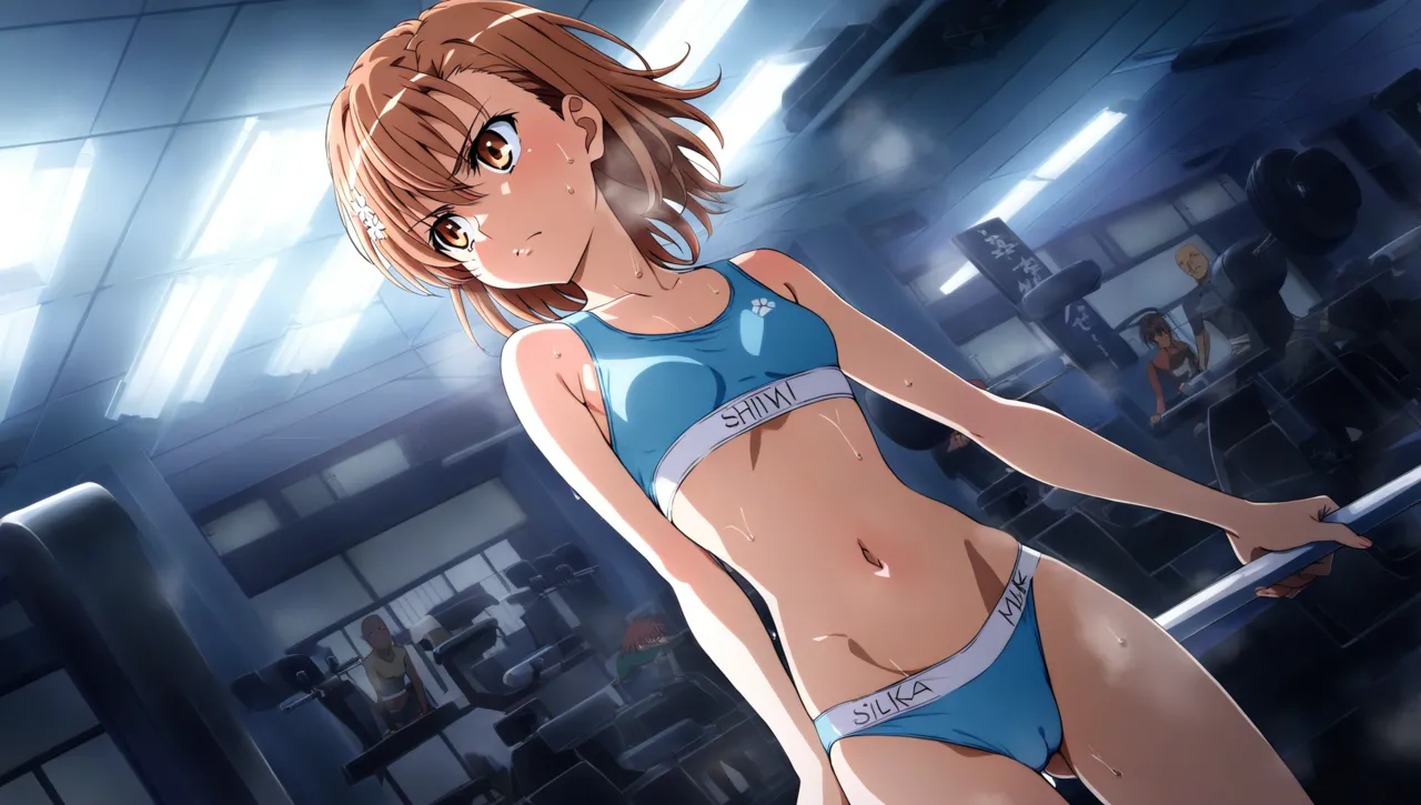 laesbkt Misaka Mikoto Workout Wallpaper 12 NO R18 - Image 61