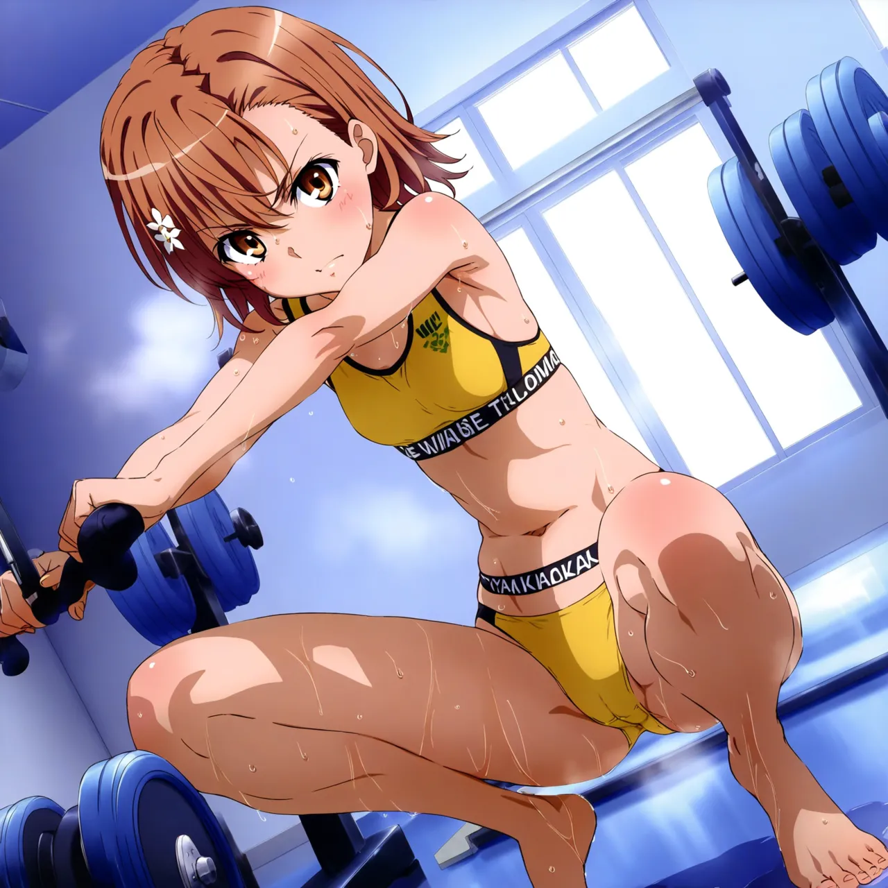 laesbkt Misaka Mikoto Workout Wallpaper 12 NO R18 - Image 63